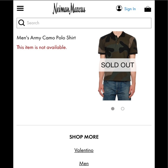 EUC Men’s X-Small Valentino Camouflage Short-sleeve Polo Shirt In Army Green - Picture 11 of 11